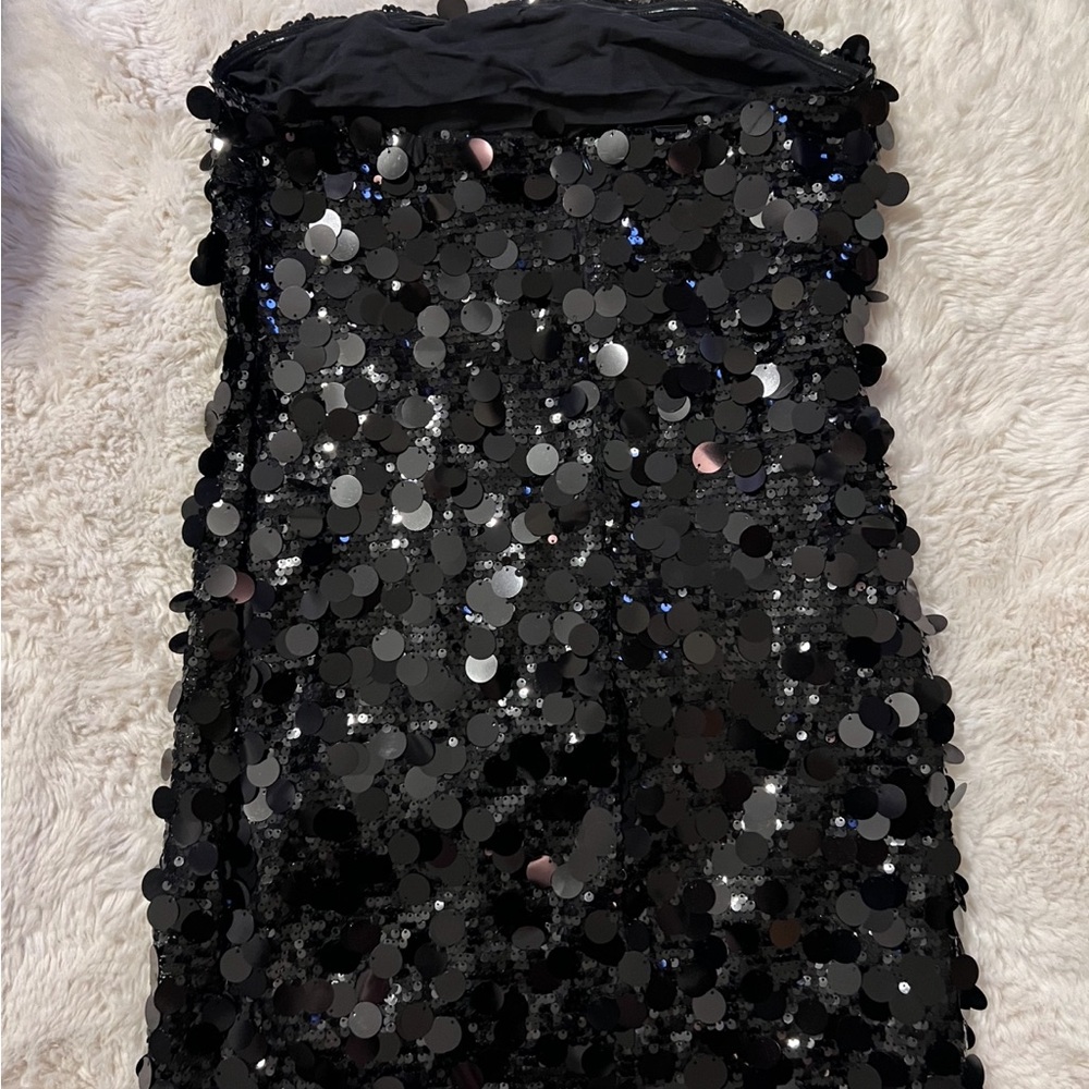 Peppermayo Midnight Magic Sequin Mini Dress - Black - Picture 2 of 4